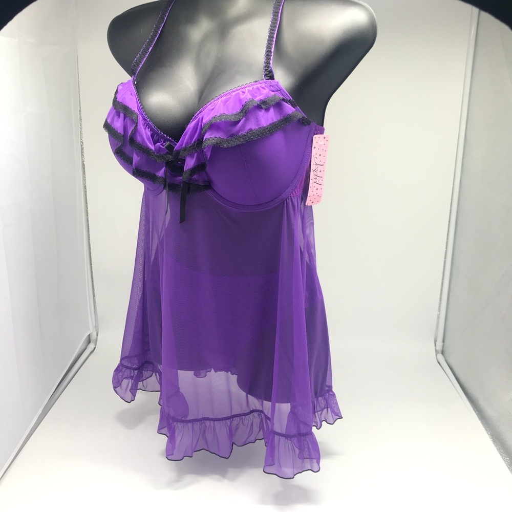 Purple Sexy Babydoll and Hipster